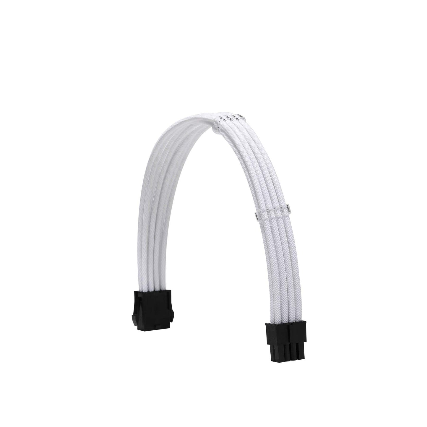 Formulamod Sleeve Extension Power Supply Cable Kit 18AWG ATX 24P+ EPS 8-P+PCI-E8-P with Combs for PSU to Motherboard/GPU (White)