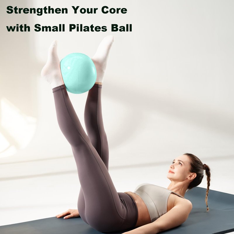 RYTMAT Small Pilates Ball 9.8 Inch Slip Resistant Exercise Ball - Green