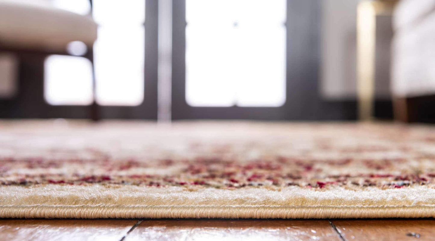 Unique Loom Voyage Collection Traditional Oriental Classic Intricate Design Area Rug (9' 0 x 12' 0 Rectangular, Ivory/Gold)