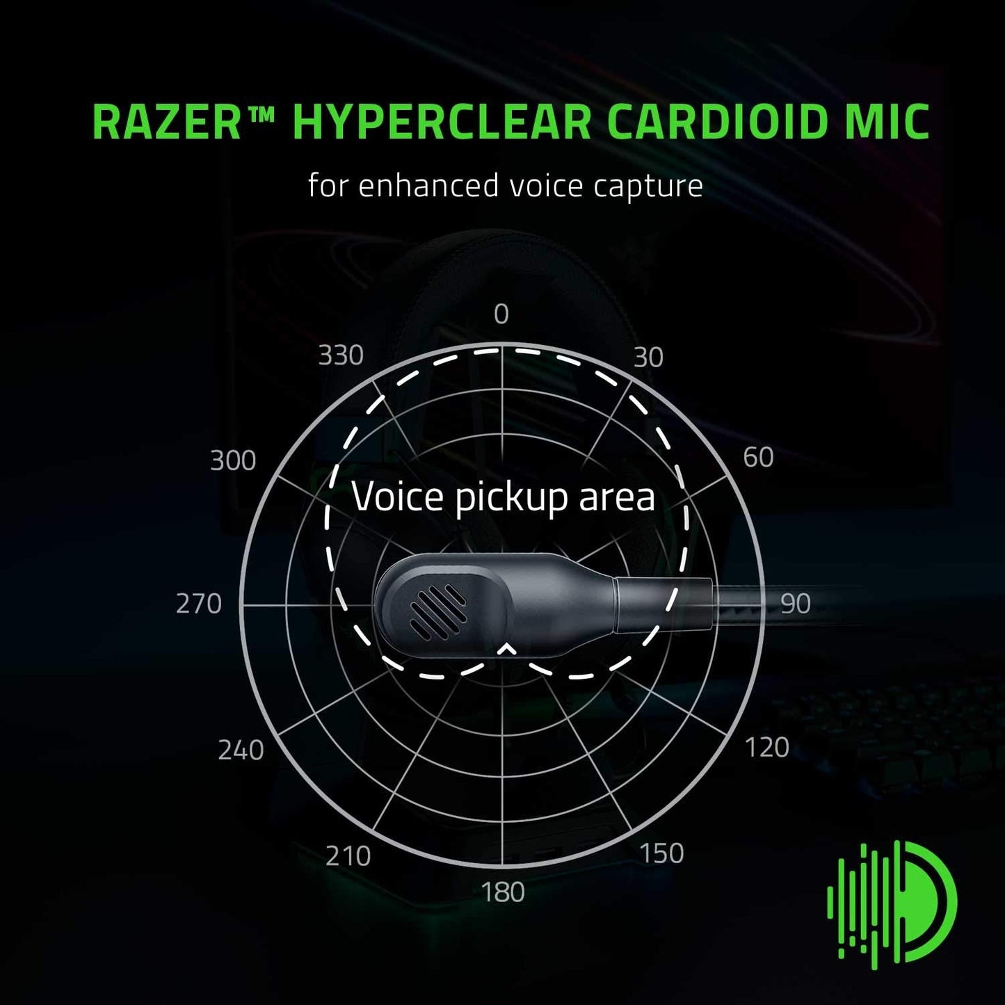 Razer BlackShark V2 X - Multi-Platform Wired Esports Headset (Triforce 50 mm Drivers, Advanced Passive Noise Cancellation, 7.1 Surround Sound, Hyperclear Cardioid Mic) Black