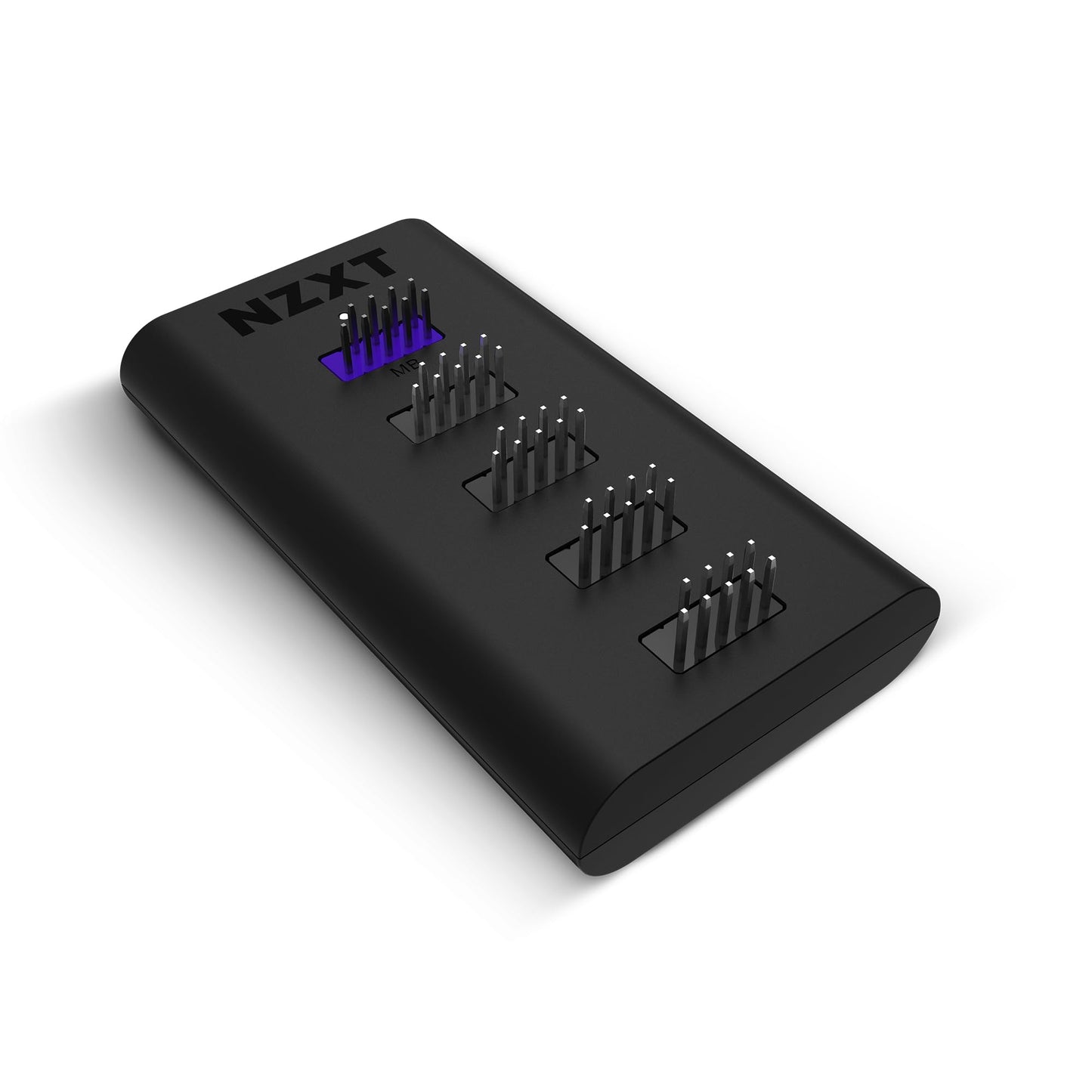 NZXT Internal USB Hub 3 - AC-IUSBH-M3-4 Internal USB 2.0 Ports - 3M Dual Lock Tapes - Magnetic Body - Plug and Play