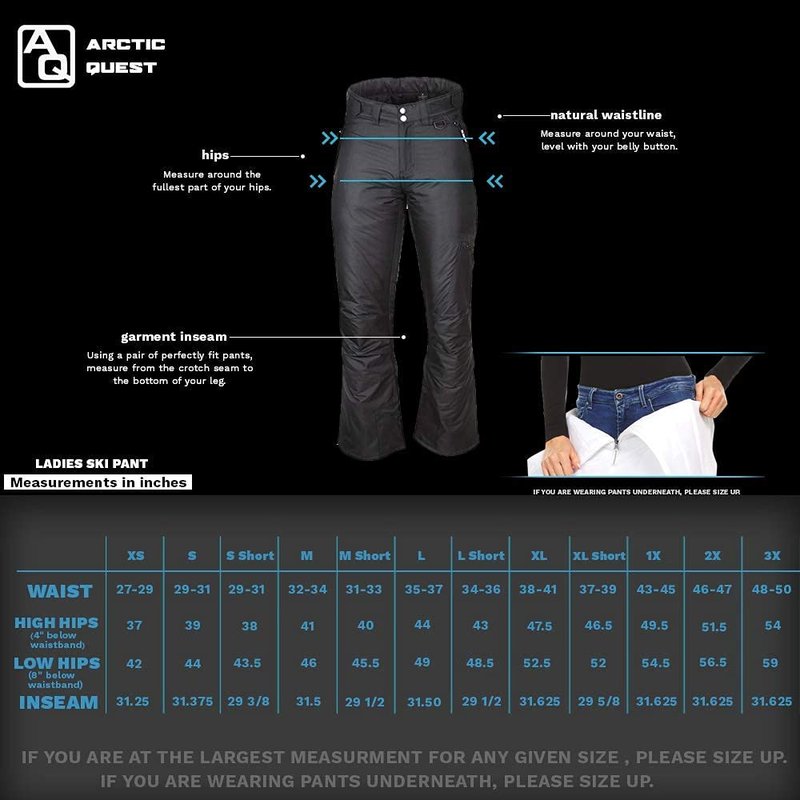 Arctic Quest Women's Fleece Lined Leggings Thermal Warm Winter Tights High Waisted Yoga Pants Cold Weather with Pockets, Charcoal Heather, Large