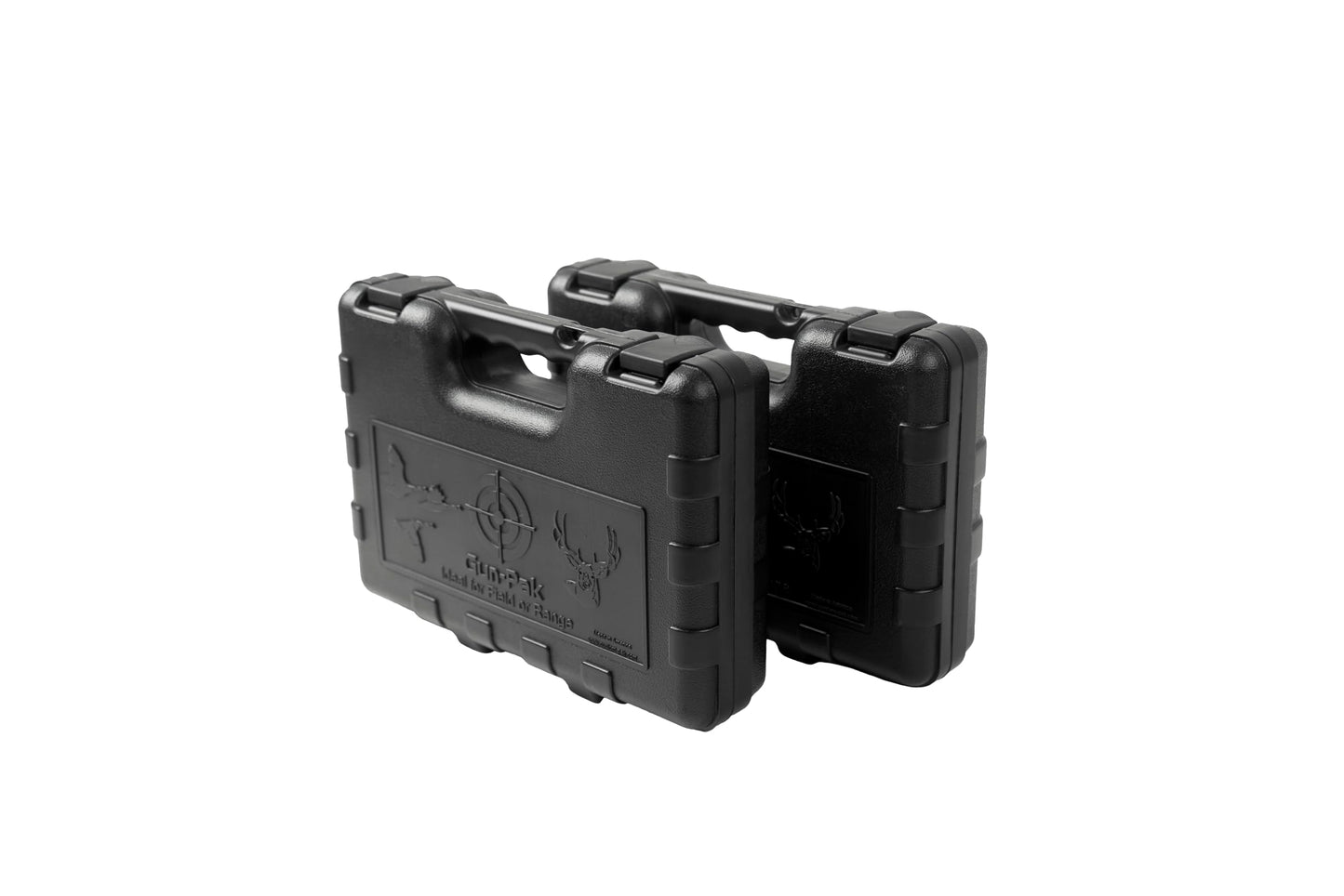 PAK Gun 13-inch Hard Gun Case for Pistols – Weather-Resistant HDPE Shell – Lockable Tabs – Protective Foam – 13.5 x 10 x 3.5 in – Made in USA