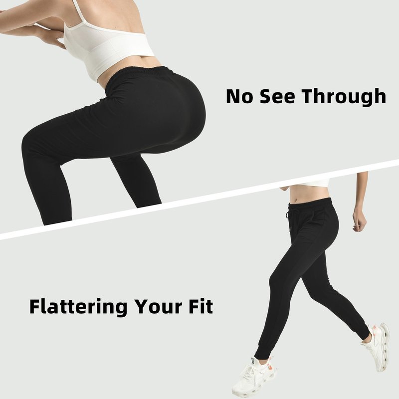 Ipletix Joggers for Women with Pockets,Womens Drawstring Lightweight Yoga Sweatpants for Lounging Workout Running Navy M