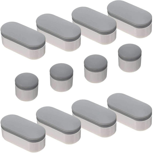 Boao 12 Pcs Universal Toilet Seat Bumpers Kit Toilet Spacers for Bidet with Strong Adhesive Rubber Bumpers Pads Replacement for Families, Hotels, Hospitals, School