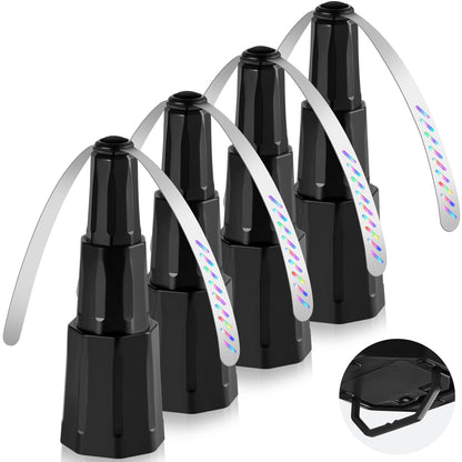 hyxjzh Fly Fans for Tables, Bug Fans with Holographic Blades, Battery Operated Fly Repellent Fan, Keep Flies Away from Picnic, BBQ, Restaurant, Party, Indoor and Outdoor, 4 Pack