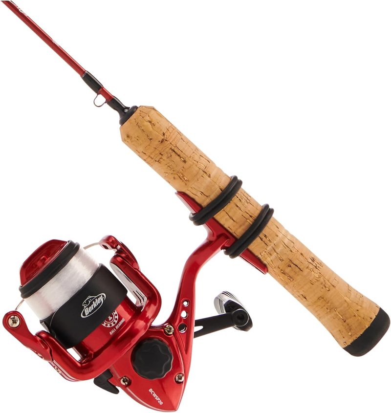 Berkley Cherrywood HD Ice Fishing Rod and Reel Combo - Lightweight, Durable Design