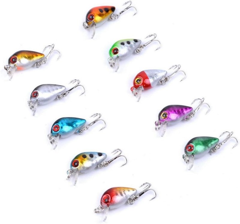 Sougayilang Fishing Lures - Life-Like Minnow VIB Bait with Treble Hook | Sinking Crankbait for Bass, Trout, Walleye