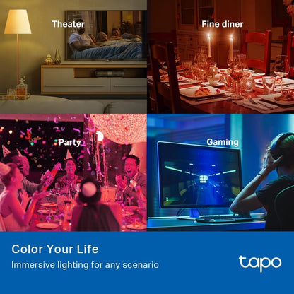 Tapo L530B Smart Bulb, B22 Multicolor Alex Light Bulb, 8.7W (60W), Dimmable, Schedule & Timer, Away Mode, Energy Saving, Voice Control Alexa & Google, App Remote Control