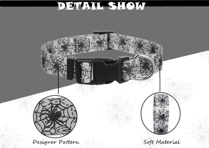 Halloween Dog Collar for Large Dogs Pack of 2, Breakaway Dog Collar for Holiday