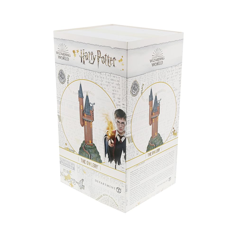 Department 56, Glass Stone Harry Potter Village the Owlery Lit Building, 10.63 Inch, Multicolor