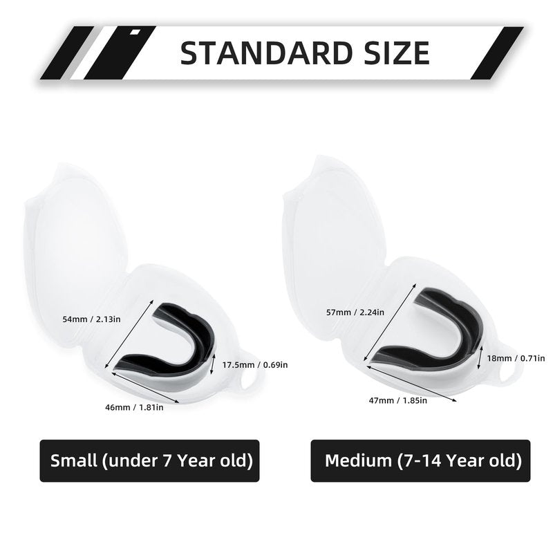 LPONJAR 5 Pack Toddler Kids Youth Mouth Guard, Moldable Sports Mouthguard with Case for Boys & Girls, Ideal for Non Braces, Football Lacrosse Hockey Basketball Boxing Soccer Taekwondo MMA Karate