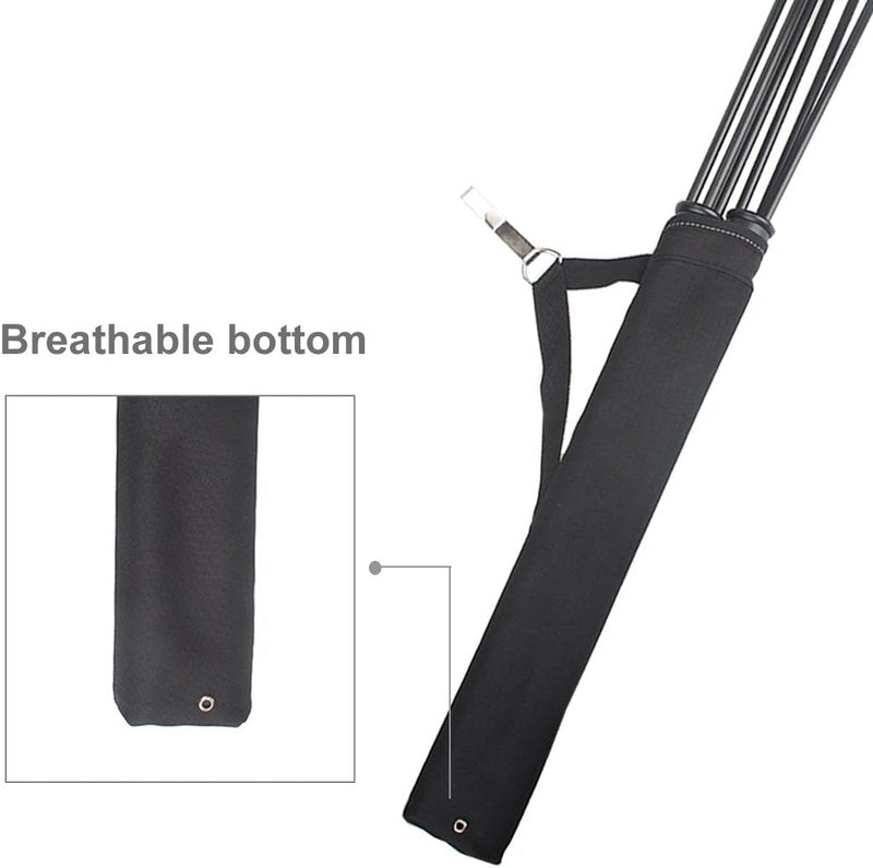 Archery Hip Arrow Quiver - 2 Tube Waist Carry Bag with Hook for Target Shooting