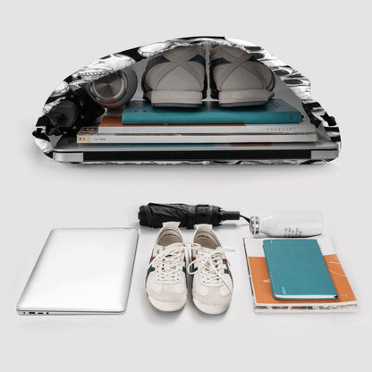 Halloween Goth Skull Drawstring Backpack, Gothic Black White Skeleton Drawstring Bag, Waterproof Durable String Sackpack, Large Capacity Cinch Sackpack for Yoga Sport Beach Gym Shopping