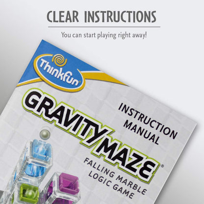 ThinkFun Gravity Maze Falling Marble Challenge Logic Brain Game and STEM Toys for Boys and Girls Age 8 Years Up for Kids and Adults