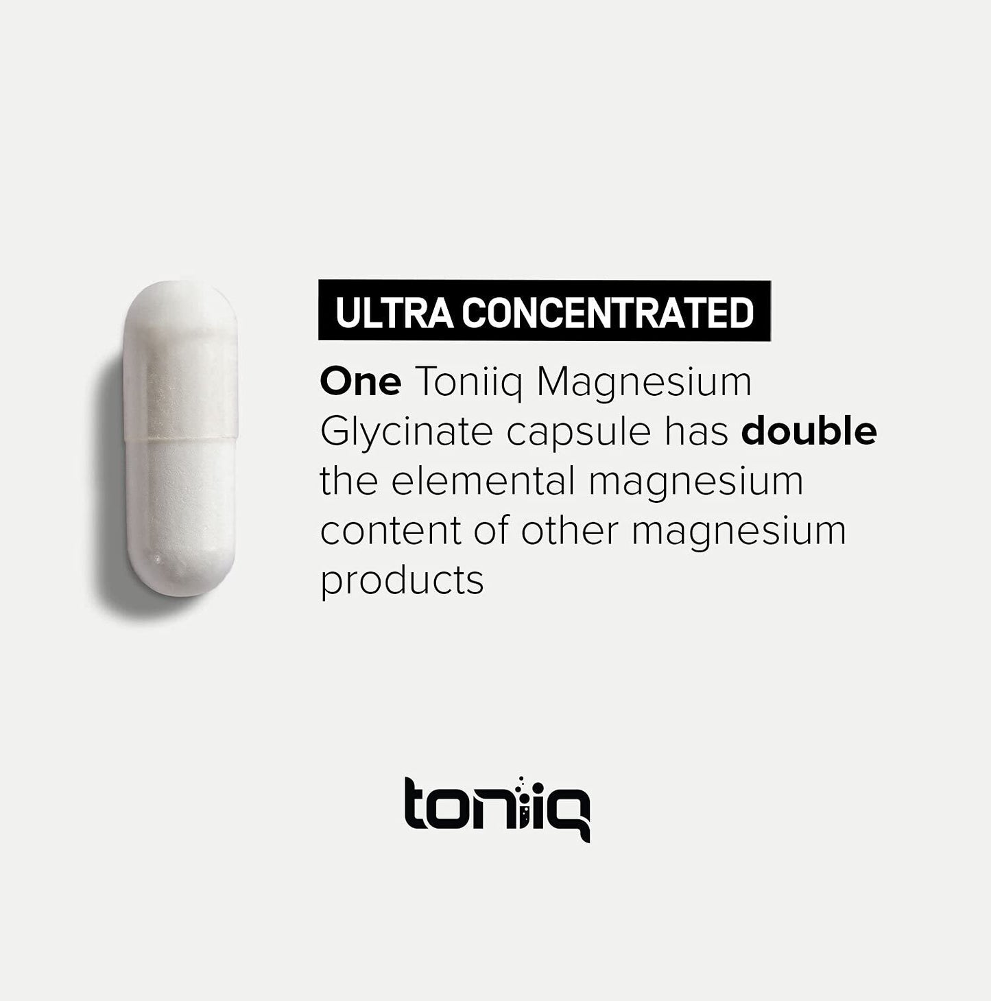 3000mg High Strength Magnesium Glycinate Supplements - 20% Purified to Contain 600mg of Elemental Magnesium