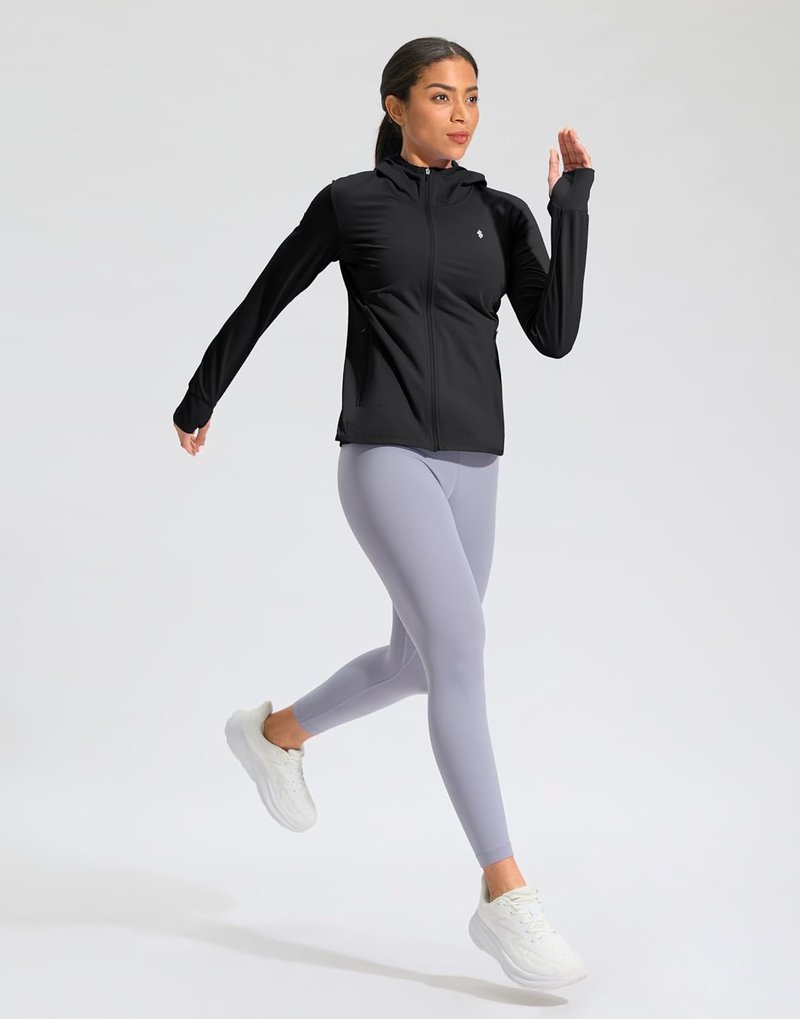 Soothfeel Women's UPF 50+ Sun Protection Hoodie - Lightweight Long Sleeve Jacket for Hiking | Outdoor Pocket Design