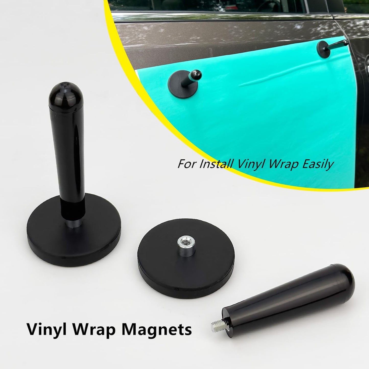 CARTINTS Car Install Tools for Vinyl Wrap, Vehicle Tinting Window Film Application Kit Includes Vinyl Wrap Magnets, 7 in1 Mini Squeegee, Felt Squeegee, Razor Blade Wrapping Cutter, 9mm Vinyl Knife