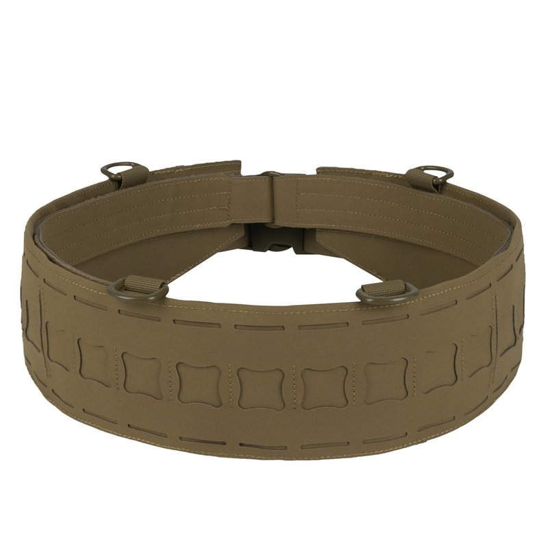 YAKEDA Tactical Battle Belt-3 in 1 Rigger Heavy Duty Combat Belt with 4 D-Rings for Work, Hunting & Outdoor,Training (Tan, L(40"-44"))