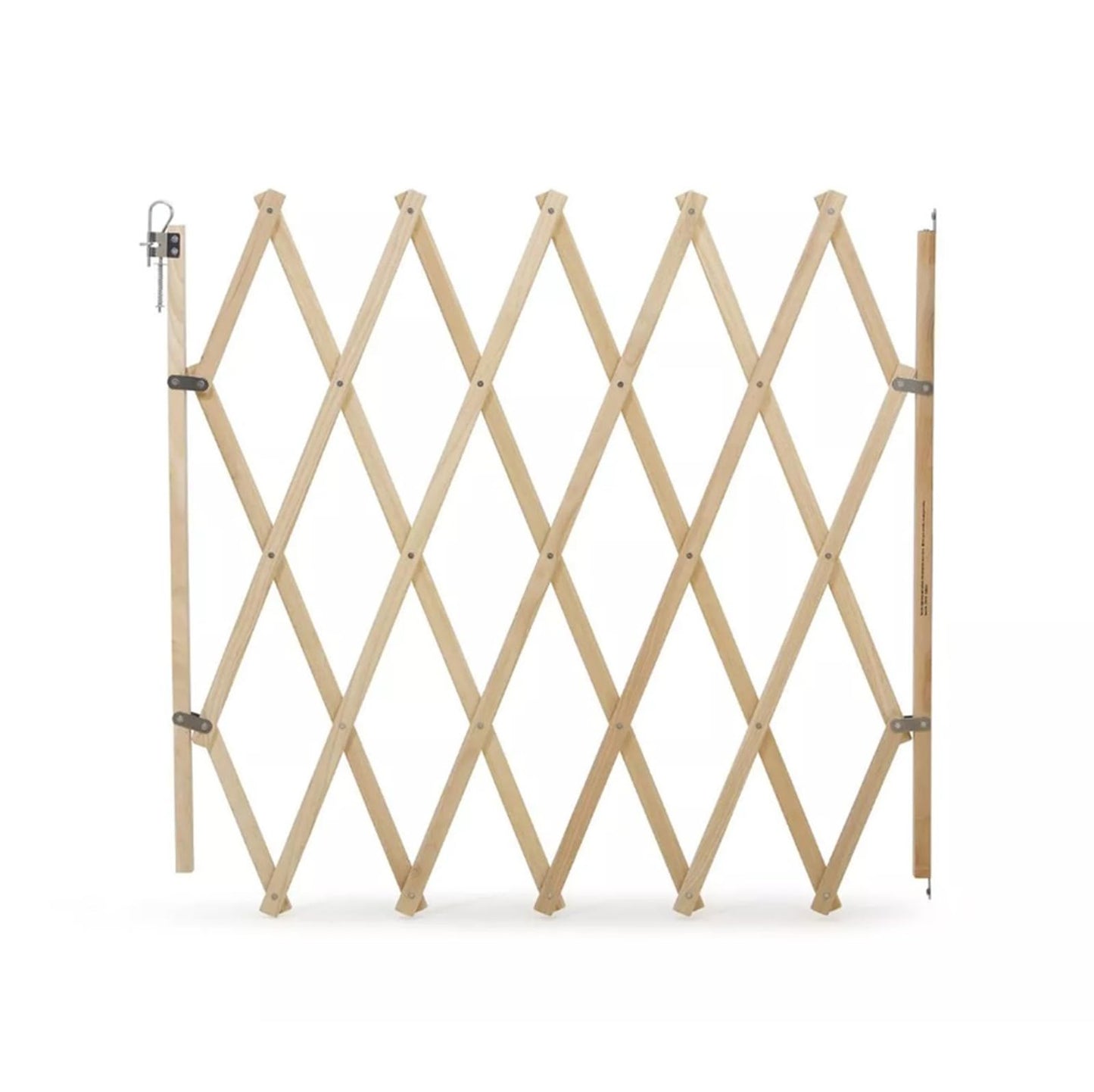 Bettacare Expandable Pet Barrier, 60cm - 108cm, Natural, Wood, Retractable Dog Safety Gate, Barrier for Puppy and Dog