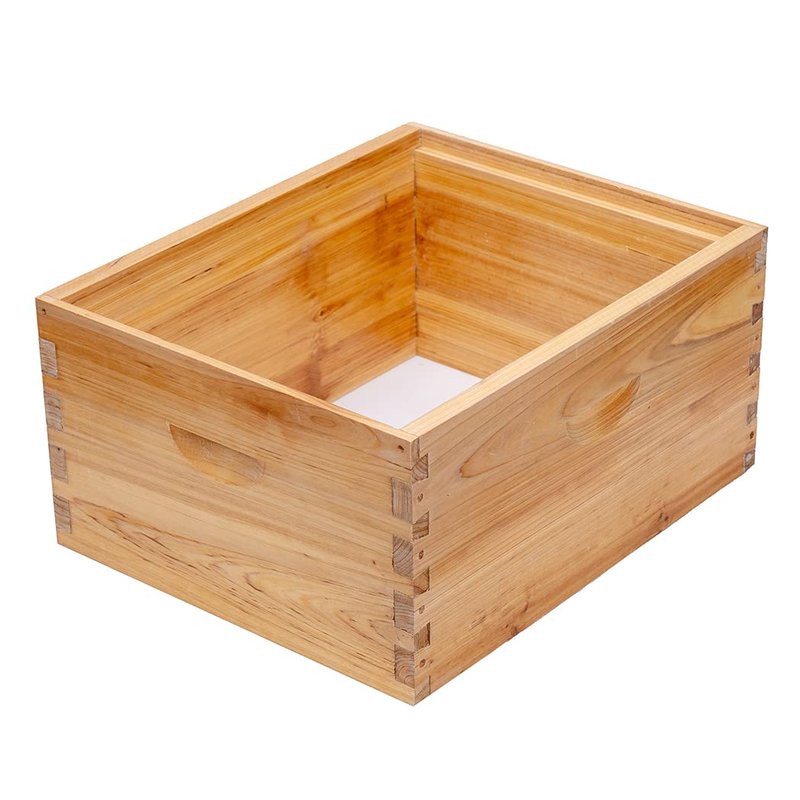 Honey Lake 10 Frame Langstroth Deep Brood Bee Hive Box Dipped in Beeswax, Sections of Wood for Beehives, Includes Beehive Frames and Waxed Foundations (Unassembled)