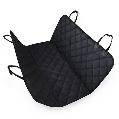 Dog Car Seat Cover, SHINE HAI Waterproof & Scratch Proof & Nonslip Back Seat Cover, Dog Travel Hammock with Seat Anchors, Machine Washable, Durable, Universal fits All Cars, Pet Cover(Black)