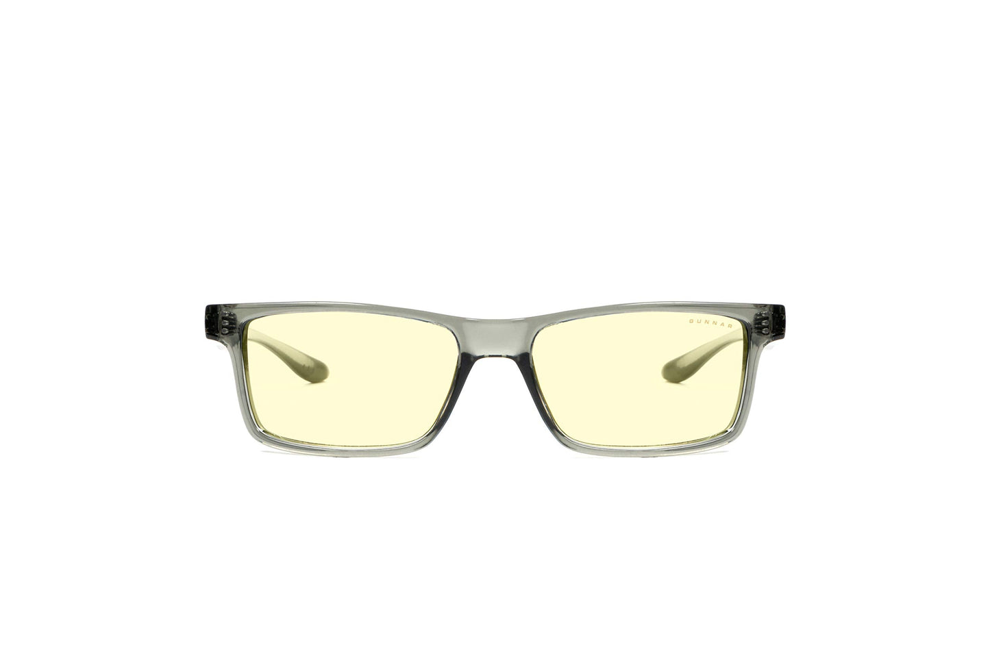 GUNNAR Computer Blue Light Blocking Glasse's Amber Lens, Gray Crystal, Kids/Youth
