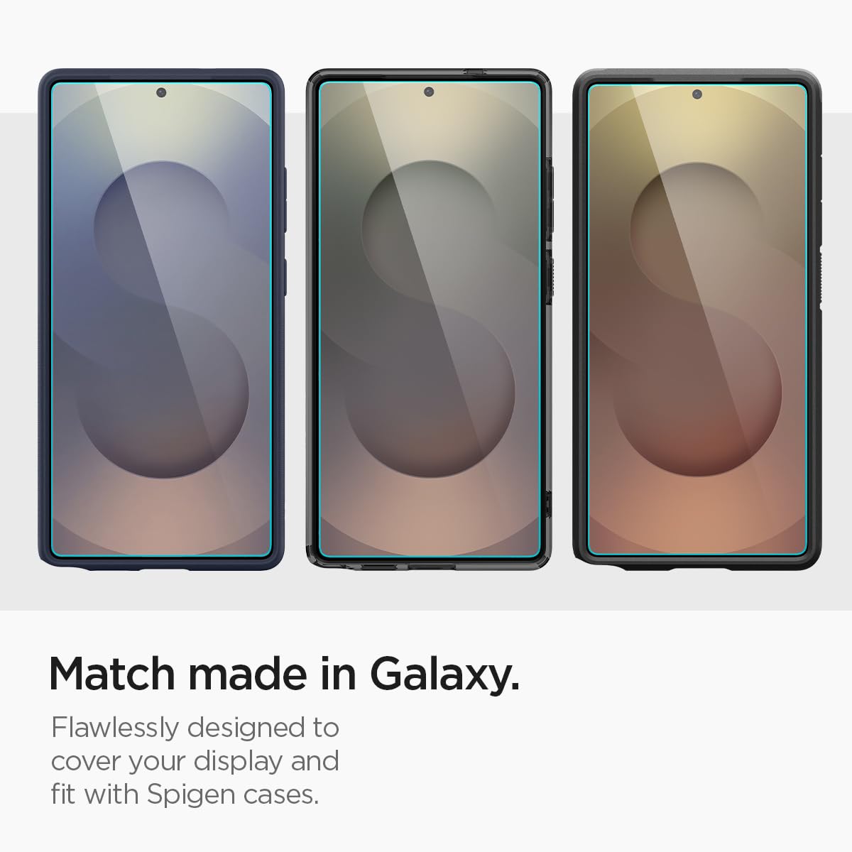 Spigen Tempered Glass Screen Protector [GlasTR EZ Fit] designed for Galaxy S25 Plus | Galaxy S24 Plus [Case Friendly] - 2 Pack
