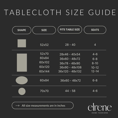 Elrene Home Fashions Festive Poinsettia Holiday Wrinkle Resistant Fabric Tablecloth, Multi, 60"x84" Rectangle