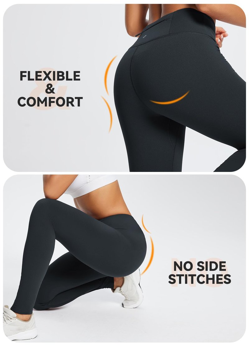 baleaf Fleece Lined Leggings for Women Water Resistant Thermal Hiking Pants Running Gear Skiing Tights Cold Weather Black XL