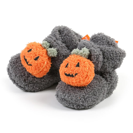 GDSDYM Baby Booties Cozy Christams Slippers Soft Baby Halloween Pumpkin Shoes Winter Warm Infant Newborn Crib Sock Shoes First Walkers