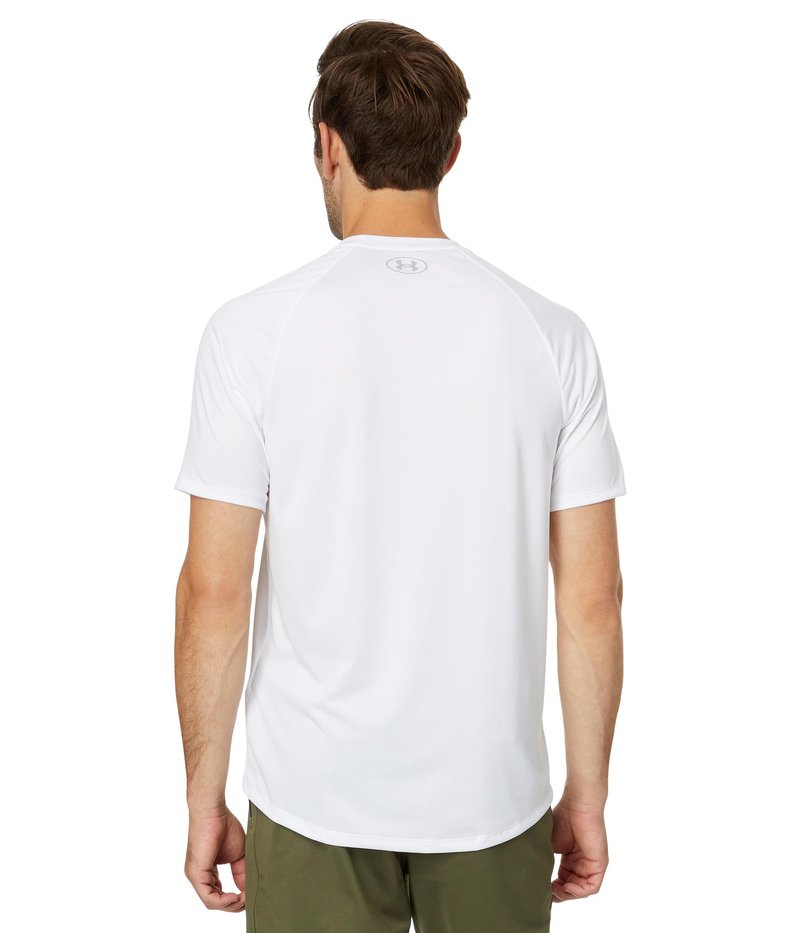 Under Armour Men's Tech 2.0 Short-Sleeve T-Shirt , White (100)/Overcast Gray, 5X-Large