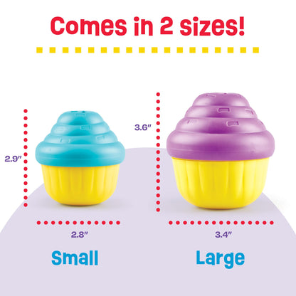 Brightkins Small Cupcake Treat Dispenser for Dogs - Enrichment Dog Birthday Toy for All Breeds, Interactive Gift for Puppies
