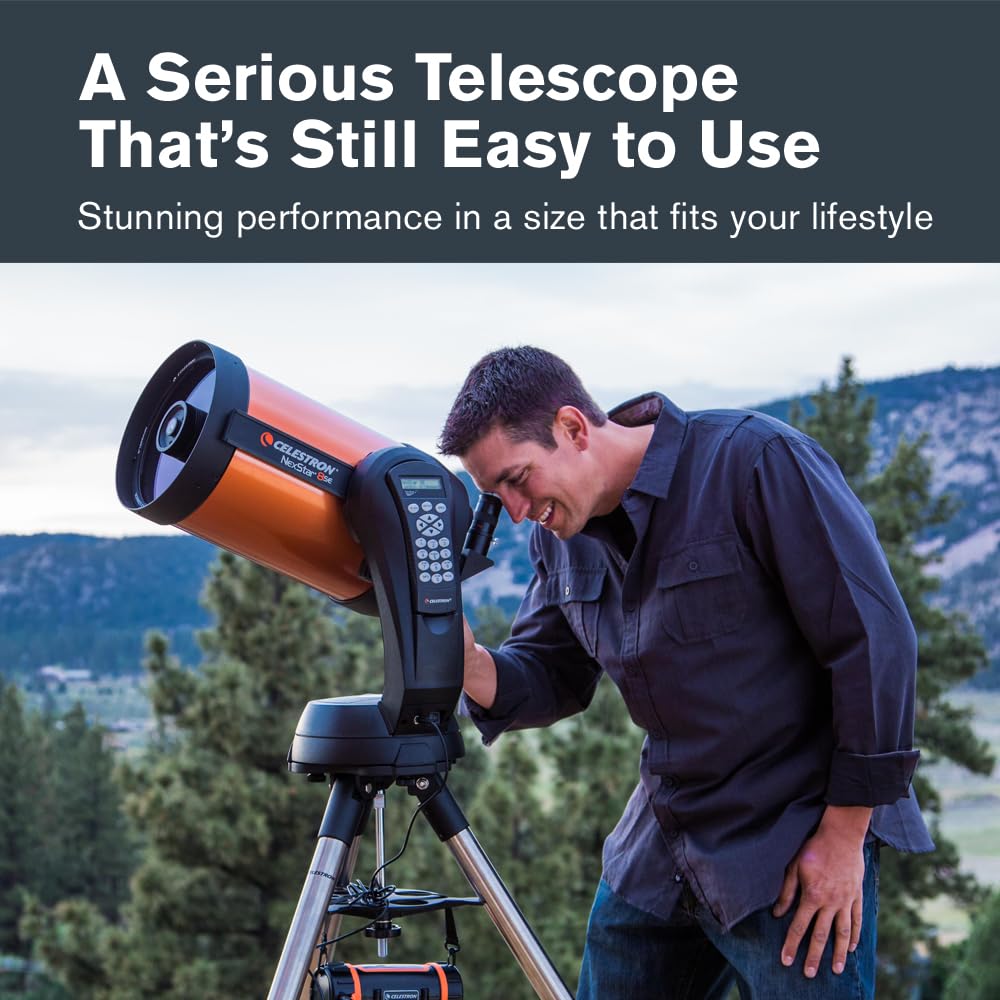 Celestron NexStar 8SE Computerized Telescope – 8-Inch Schmidt-Cassegrain Optical Tube – Fully Automated GoTo Mount with SkyAlign – Ideal for Beginners and Advanced Users – 40,000+ Object Database
