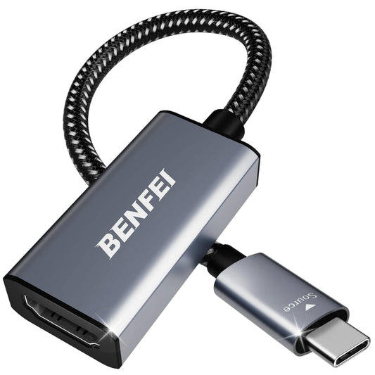 BENFEI USB C to HDMI Adapter 4K@60Hz, USB Type-C to HDMI Adapter [Thunderbolt 3/4/5 Compatible] with iPhone 15 Pro/Max, MacBook Pro/Air 2023, iPad Pro, iMac, S23, XPS 17, Surface Book