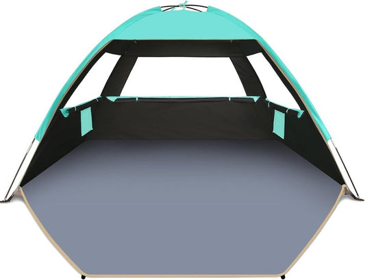 Beach Tent Sun Shelter for 3-10 People | UPF 50+ UV Protection, Lightweight & Easy Setup