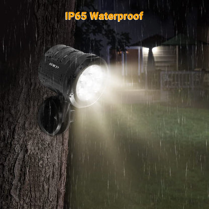 Security Lights Outdoor Motion Sensor, ASOFTY 6 LED 1000 Lumen PIR Wireless Spotlights with Remote Control, IP65 Waterproof 6000K Motion Flood Light for Garage Yard Porch and Patio