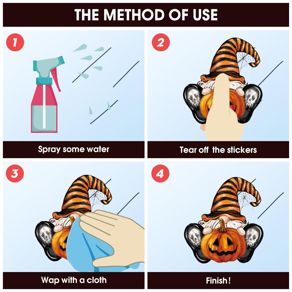 Horaldaily 83 PCS Halloween Window Cling Sticker, Ghosts Pumpkins for Home Party Supplies Shop Window Glass Display Decoration