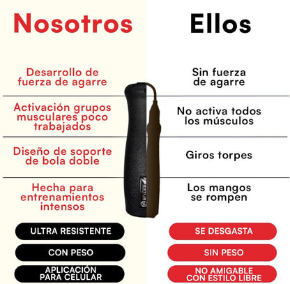 Elite Jumps, Muay Thai 2.0 Weighted Jump Rope - Heavy 1.3lb PVC Drag Rope (10ft)