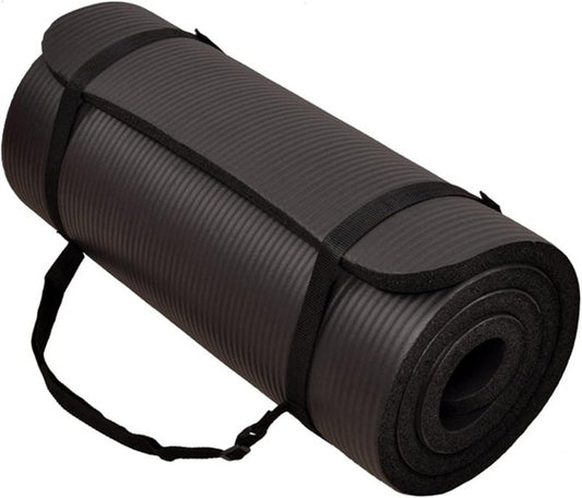 Extra Thick Yoga Mat - 1-Inch High Density Anti-Tear Design | Versatile for All Yoga Styles, Multiple Colors Available
