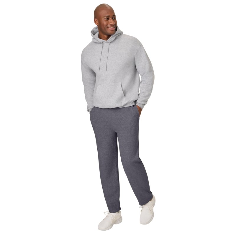 Hanes mens Hanes Comfortsoft Ecosmart Men's Fleece Sweatpants, Charcoal Heather, X-Large US