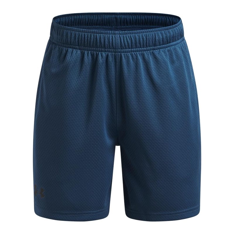 Under Armour Boys' Tech Mesh Shorts, (498) Wham Blue / / Black, Youth Medium