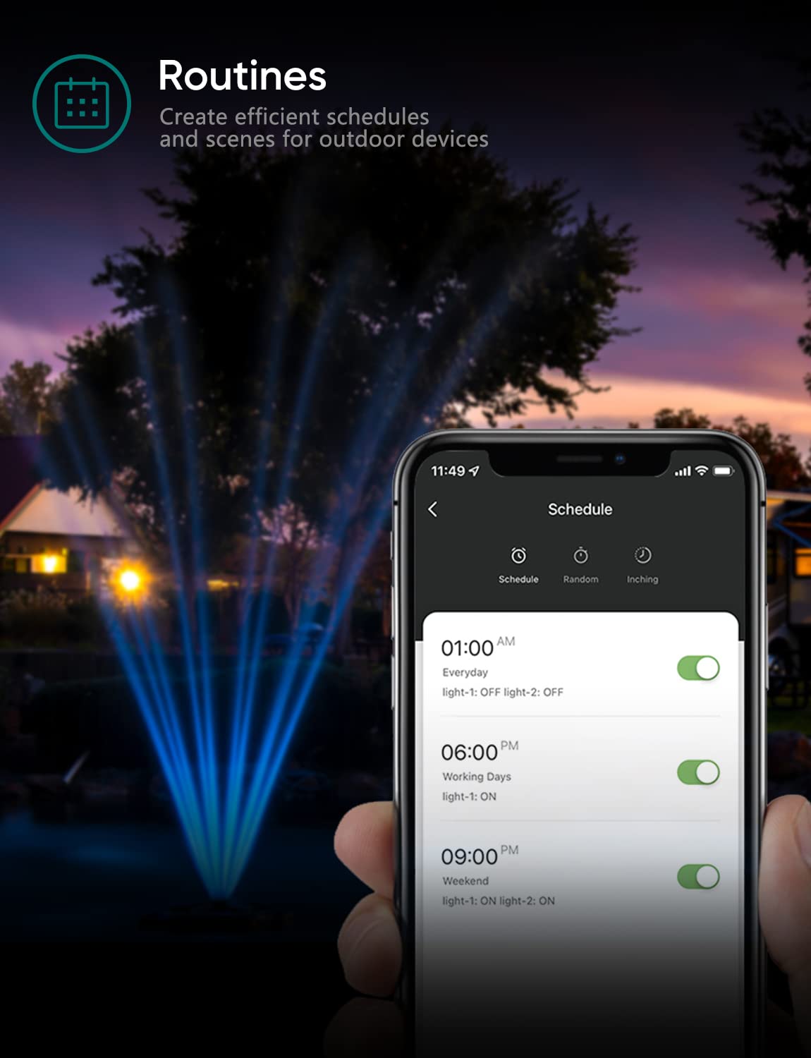 TREATLIFE Outdoor Smart Plug with 2 Individual Control Outlets, IP64 Weather Resistance, Smart Home Outlet Timer Compatible with Alexa, Google Home and SmartThings, 2.4GHz WiFi Only, No Hub Required