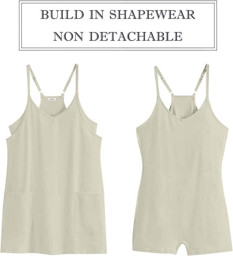Women’s Athletic Tennis Dress - Summer Workout Mini Romper with Built-In Shorts | Travel & Vacation Ready