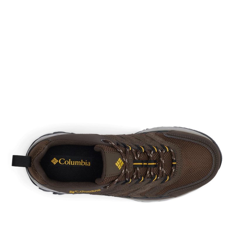 Columbia Men's Strata Trail Low, Cordovan/Golden Yellow, 11.5