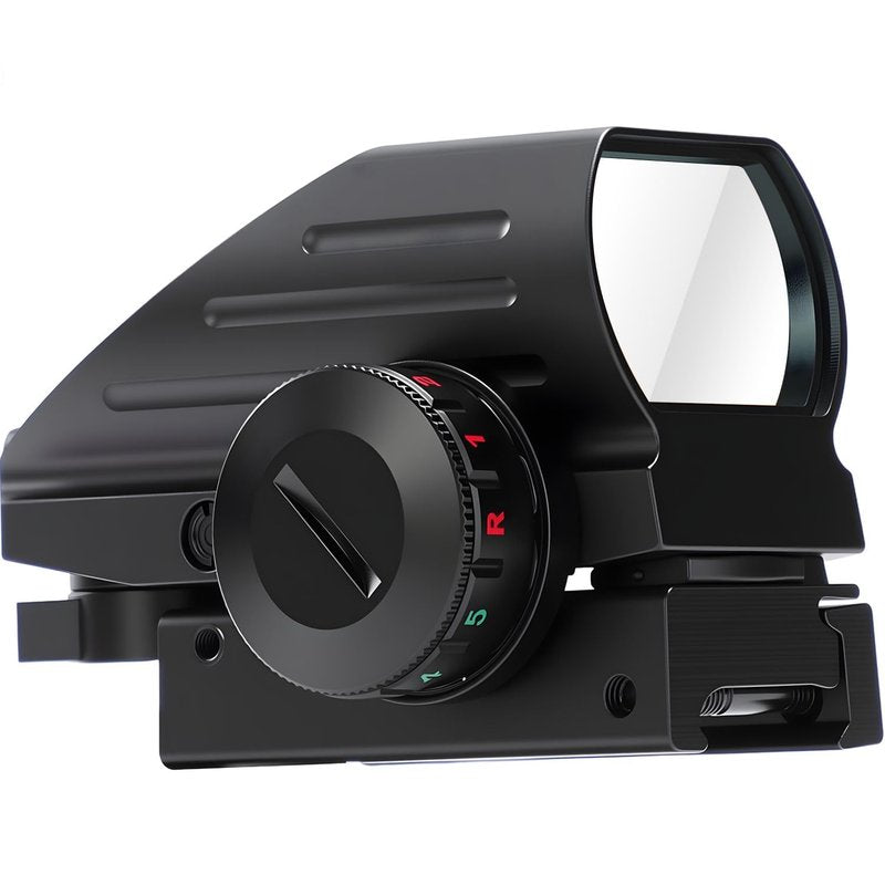 SVITVU Red Dot Sight, Red and Green, Reflex Rifle Scope Dot Sight with 4 Different Reticles, 20mm Rail Mount, Absolute Co-Witness (Reticles Red and Green)