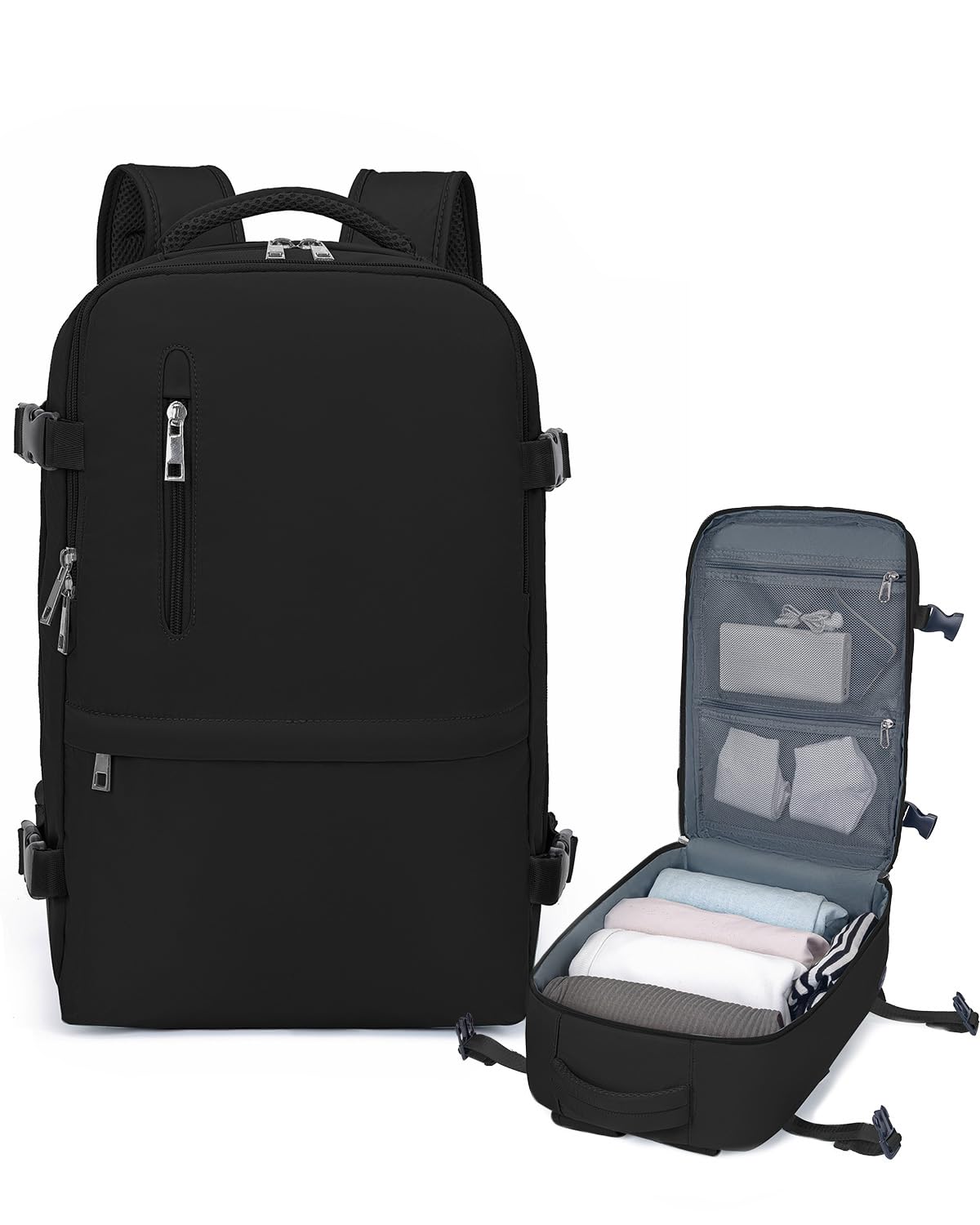 Xkdoai Cabin Bags 40x20x25 for Ryanair, Small Underseat Carry On Travel Backpack Casual Hand Luggage Flight Loptop Bags for Women Men Cabin Size Rucksack