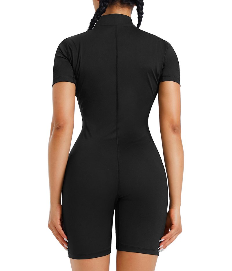 Junlan Sauna Suit for Women Full Body Jumpsuit Waist Trainers for Women Belly Fat Workout Sweat Suit(Silver,Medium)