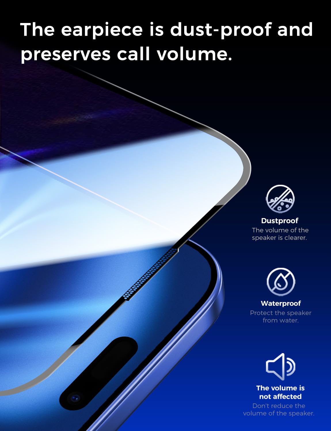 MAGIC JOHN 2 Pack for iPhone 16 6.1 inch Tempered Glass Screen Protector (Not Pro), Auto Dust-Elimination, Bubble Free, Easy Installation, HD Clear