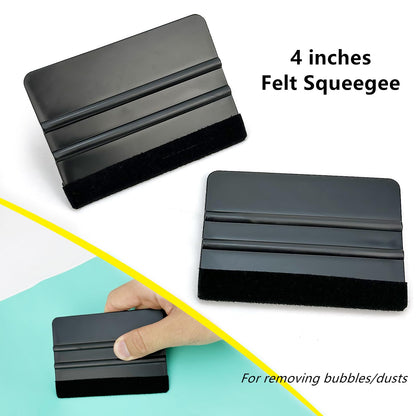 CARTINTS Car Install Tools for Vinyl Wrap, Vehicle Tinting Window Film Application Kit Includes Vinyl Wrap Magnets, 7 in1 Mini Squeegee, Felt Squeegee, Razor Blade Wrapping Cutter, 9mm Vinyl Knife